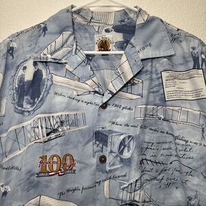 Max Boxxer XL Blue Hawaiian Camp Airplanes Wright‎ 100 Anniversary